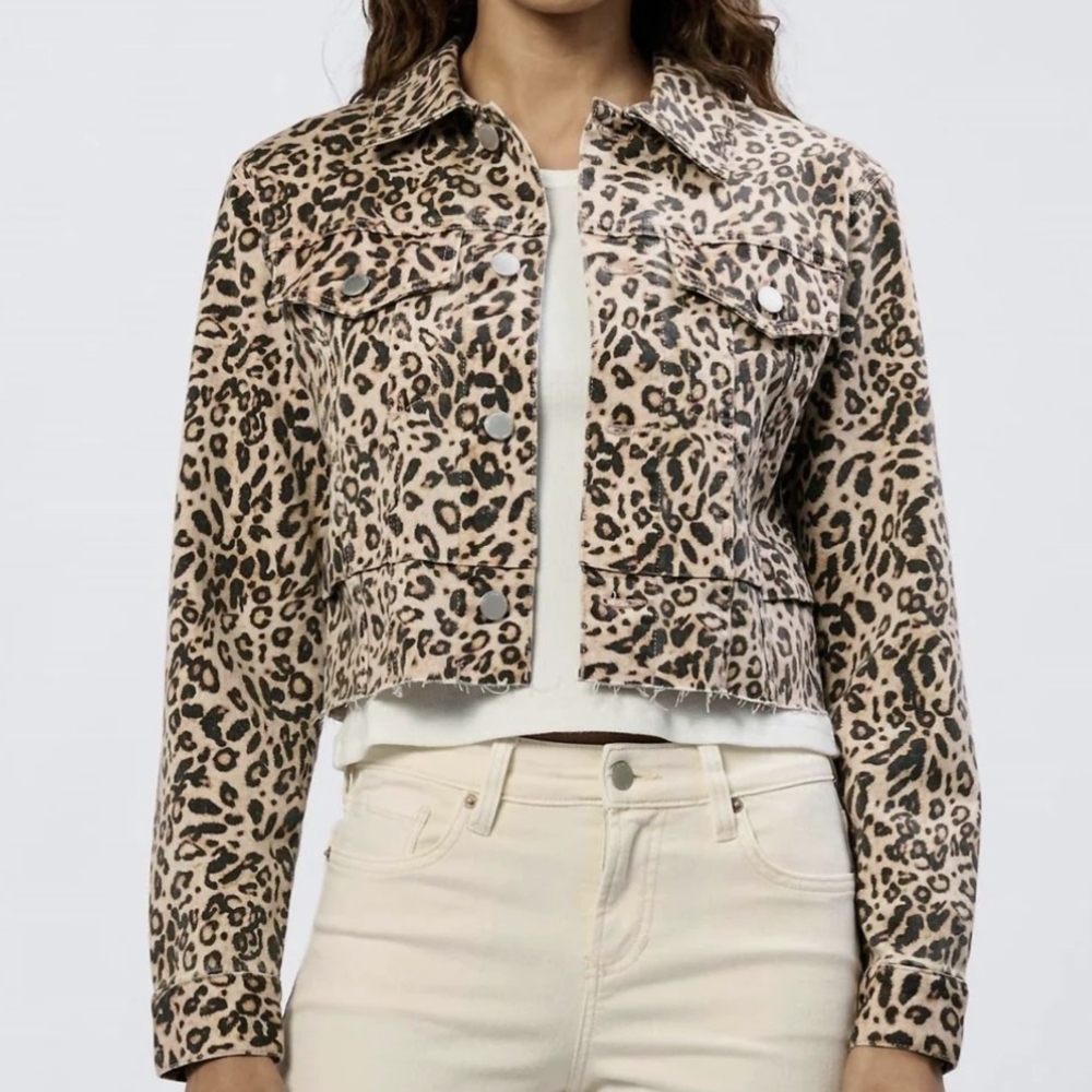 Dear John Animal Print Jean Jacket